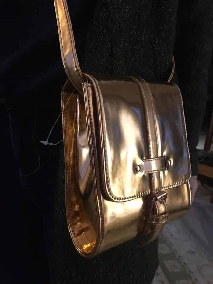 Petit sac en bandoulière cuivre - photo numéro 3