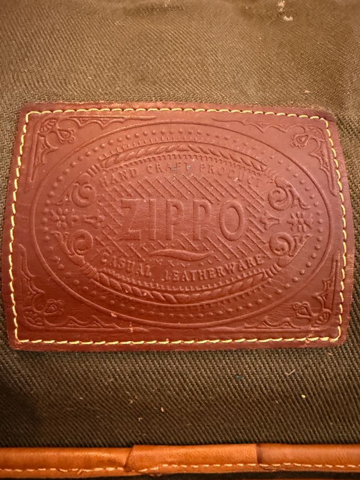 Cartable en cuir marron vintage Zippo - photo numéro 8