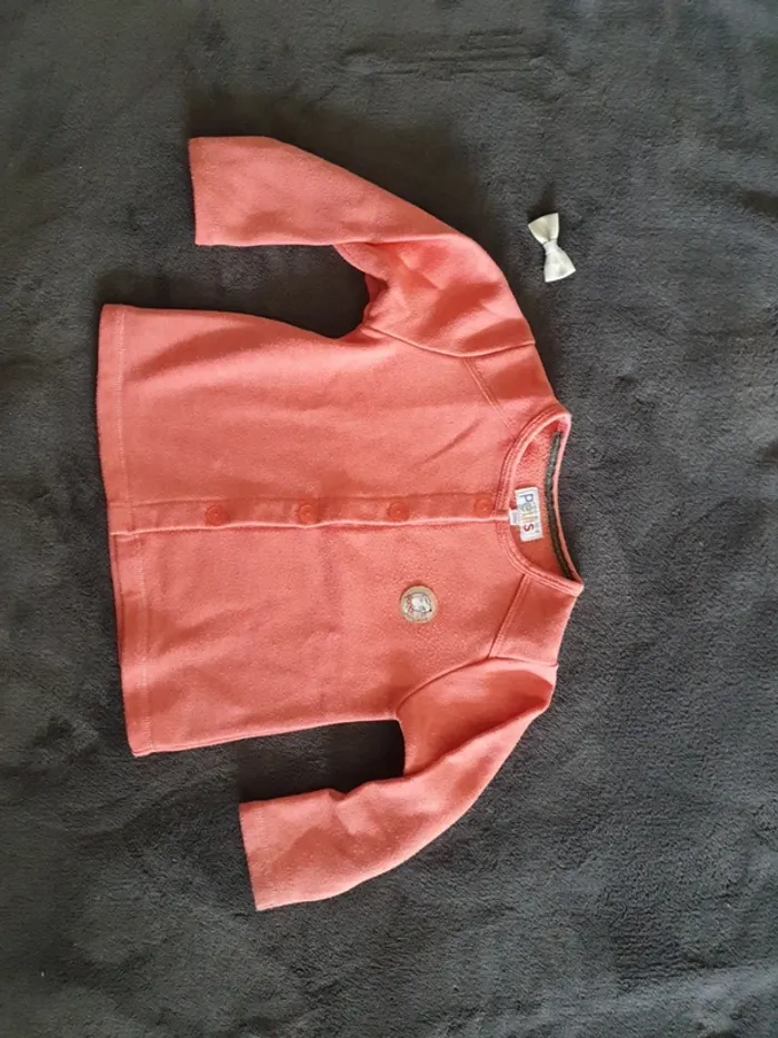 Gilet 24 mois rose pâle