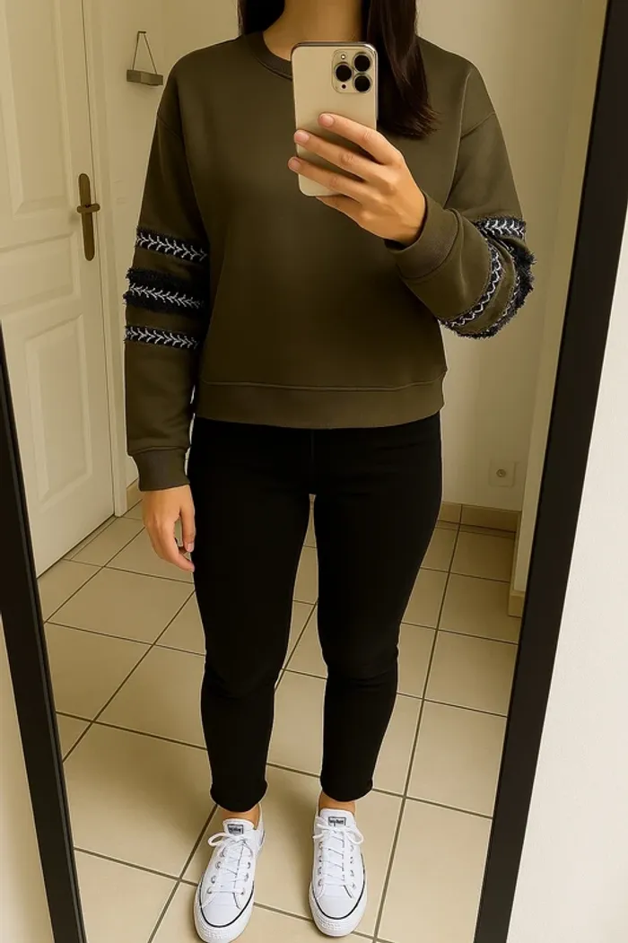Pull kaki femme - photo numéro 2
