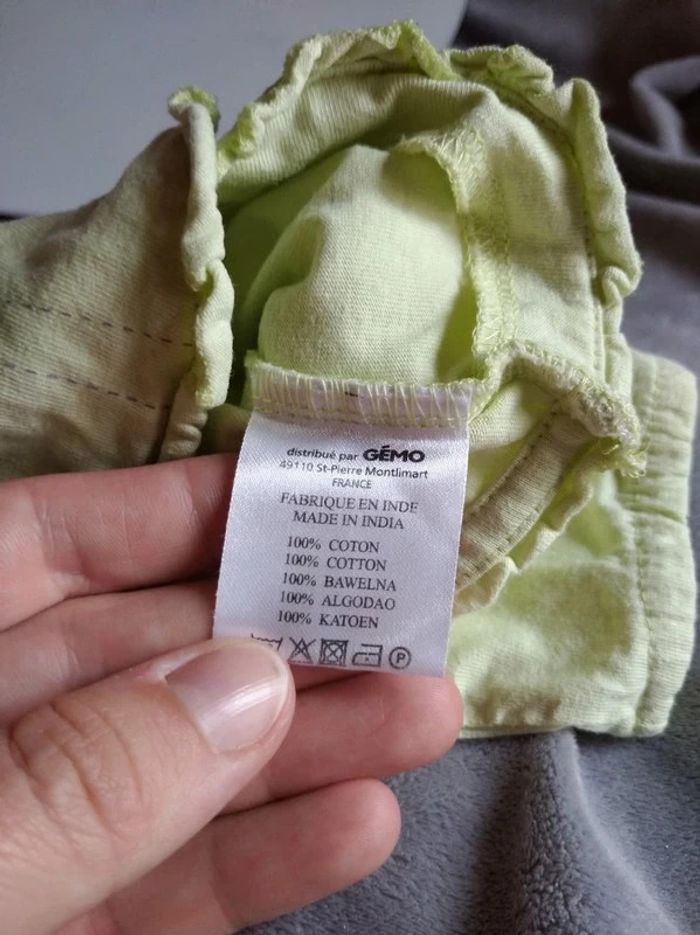 Boléro Fille 9 mois oiseau boutons en cœur Gémo Baby 100% coton - photo numéro 7