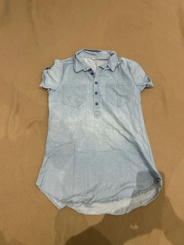 Robe chemise  en jean