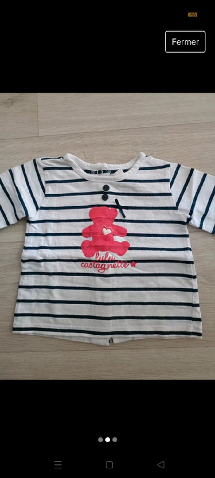 T-shirt bebe lulu castagnette - photo numéro 2