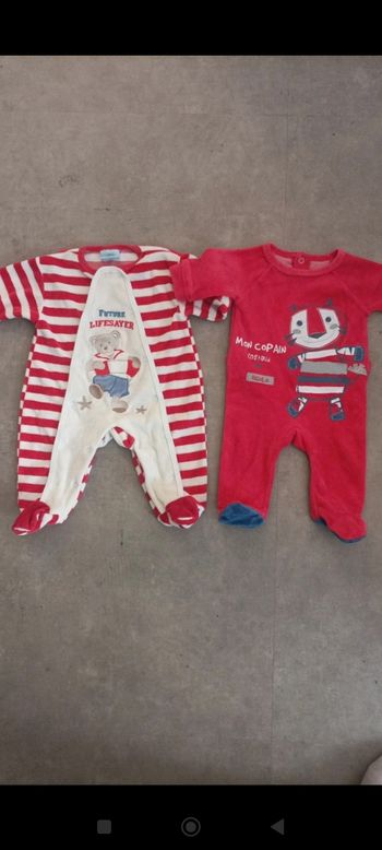 Lot pyjamas 1 mois