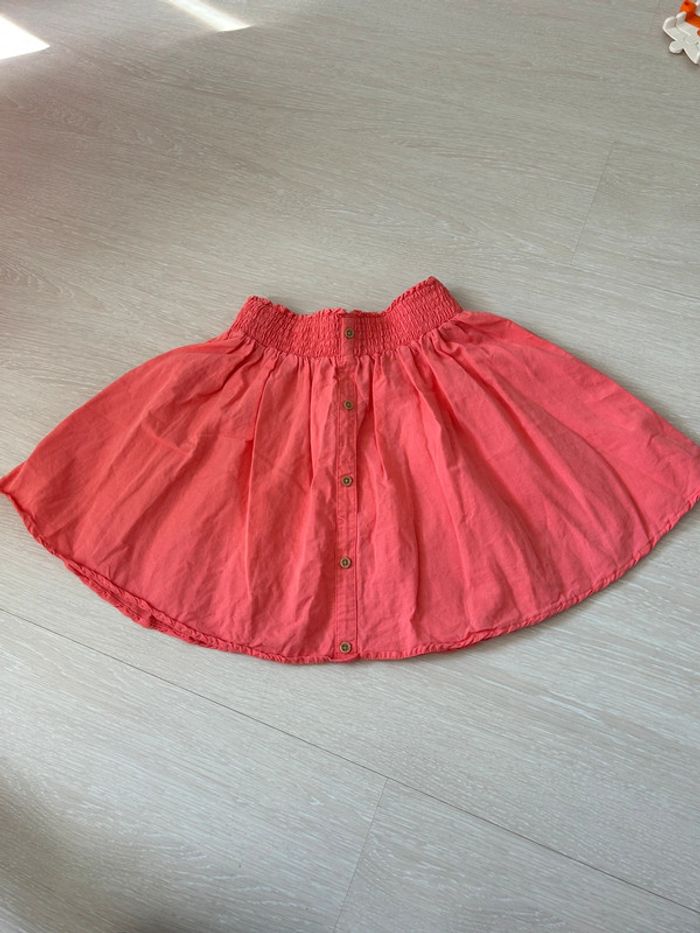Jupe légère rouge corail fille 10 ans tape à l’œil