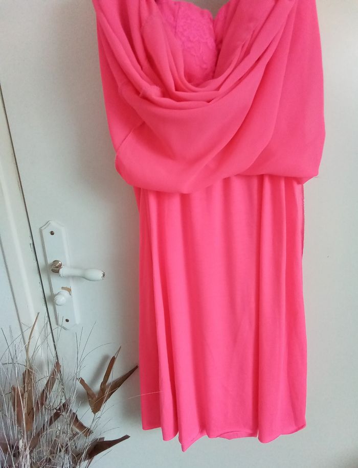 Robe bustier longue rose taille 36/38 - photo numéro 7