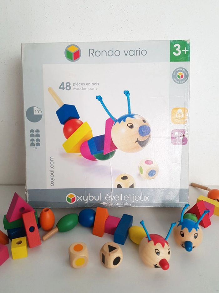 Jeu Rondo Vario perles en bois Oxybul
