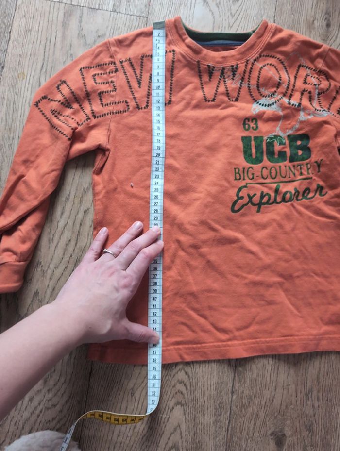 Tee shirt ML orange 8 ans - photo numéro 3