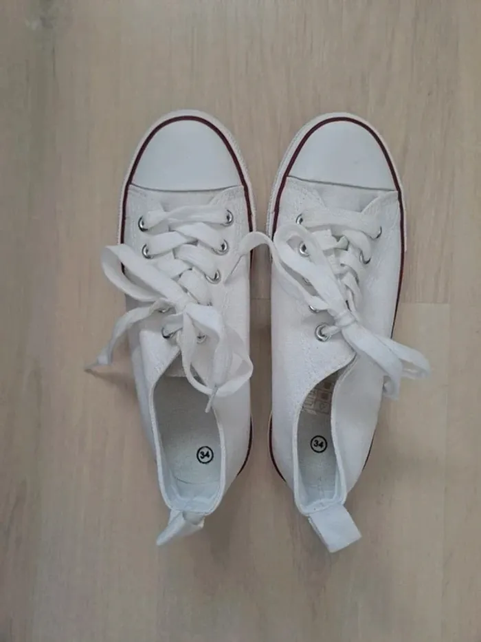 Baskets en toile fille