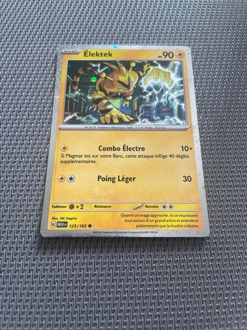 Carte Pokémon Elektek 125/165 Promo Holo EV3.5 151 FR