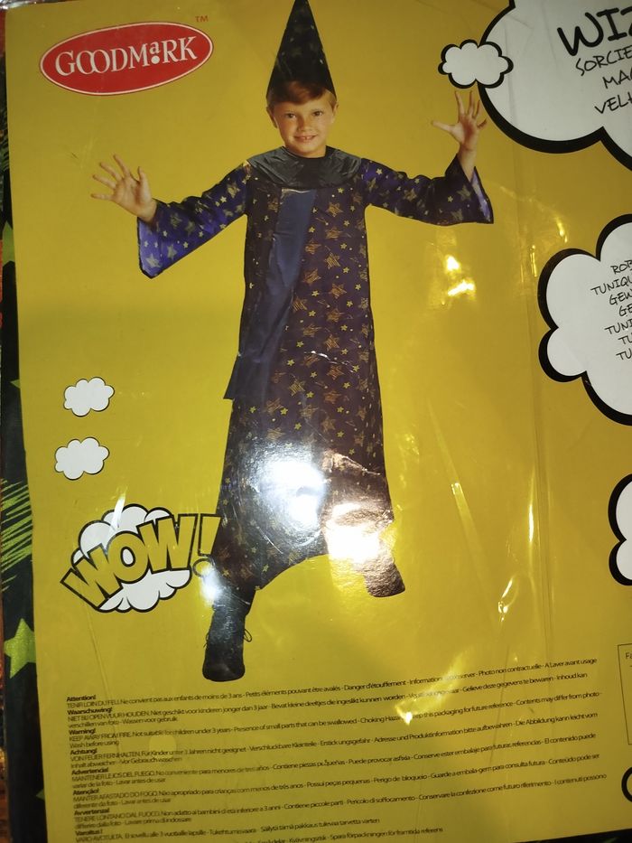 Déguisement Halloween sorcier 10-12ans