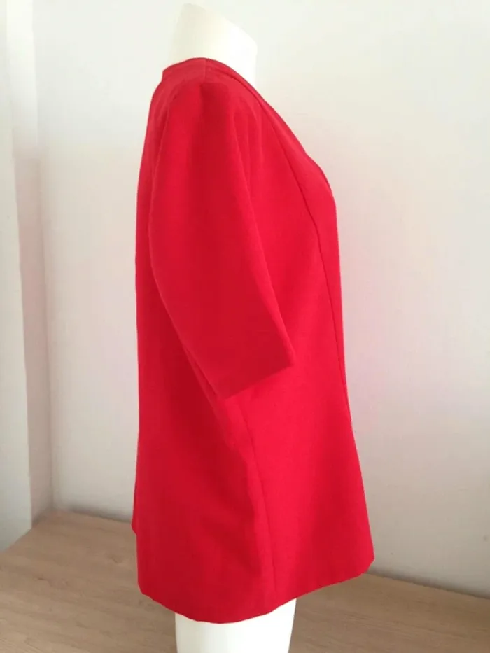 Blouse col rond coquillage manches courtes 40/42 Afibel - photo numéro 6