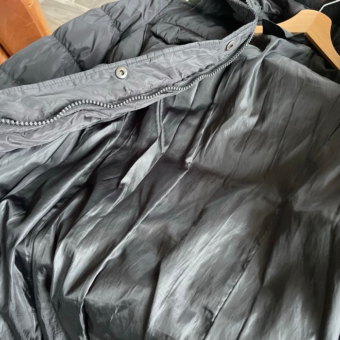 Doudoune noire femme M longue avec fourrure amovible duvet/plume, coupe cintrée, poches zippées V065 - photo numéro 7