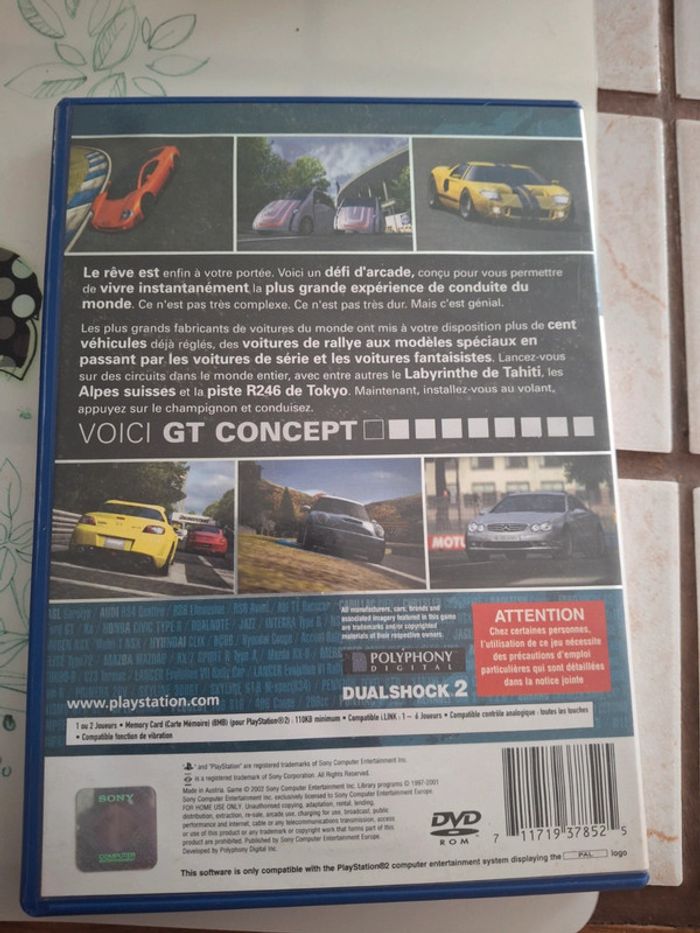 Jeu ps2 gran turismo 2002 Tokyo geneva - photo numéro 3