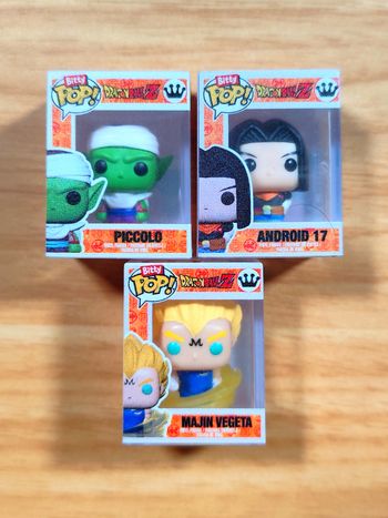 Lot 3 Bitty Pop! Dragon Ball Z - Piccolo C-17 Majin Vegeta