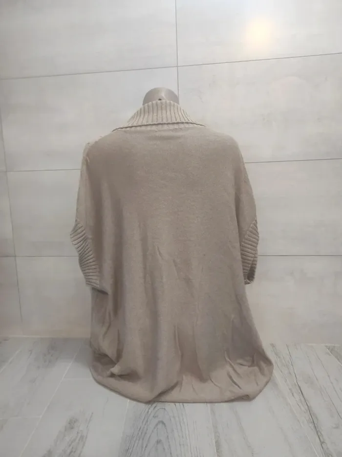 Cute beige long cardigan - Via Appi Due - size 4XL