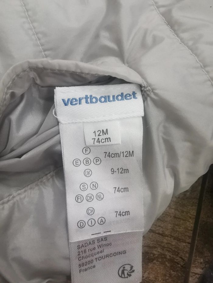 🌺Très beau Manteau Verbaudet 12mois Neuf doudoune polaire reversible piloupilou 12mois - photo numéro 14