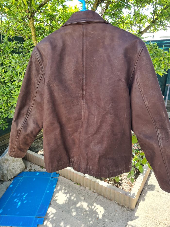 Veste en cuir vachette véritable comme neuf - photo numéro 2