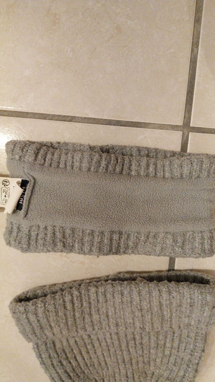 Ensemble bonnet cache cou bébé garçon neuf - photo numéro 2