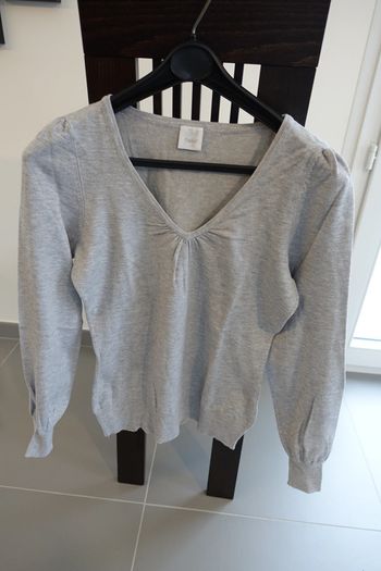 Pull gris Camaïeu