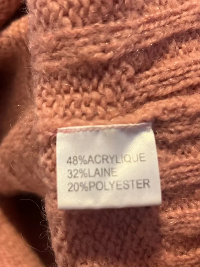 Superbe pull chic en laine épaules dénudées en laine - taille 1 (xs) - photo numéro 3
