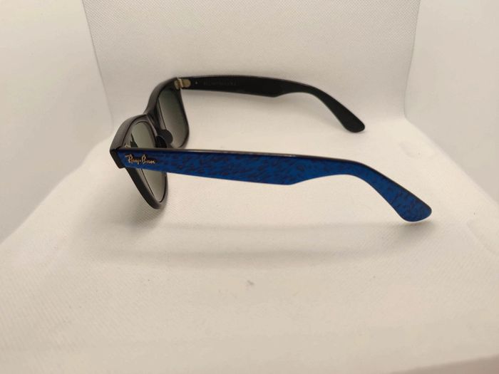 Lunettes de soleil Ray Ban wayfarer street neat bleue fabriquées par Bausch e Lomb aux USA - photo numéro 5