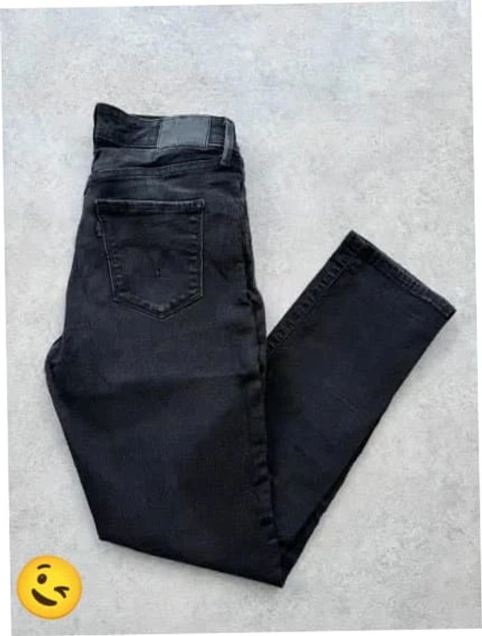 Jeans Levi's Classic Mid Rise Skinny W28 FR38 L28 coupe skinny noir Femme Women pan523b