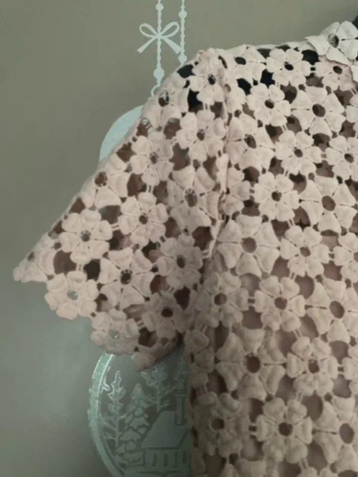 Magnifique top péplum rose pâle - Taille M - photo numéro 3
