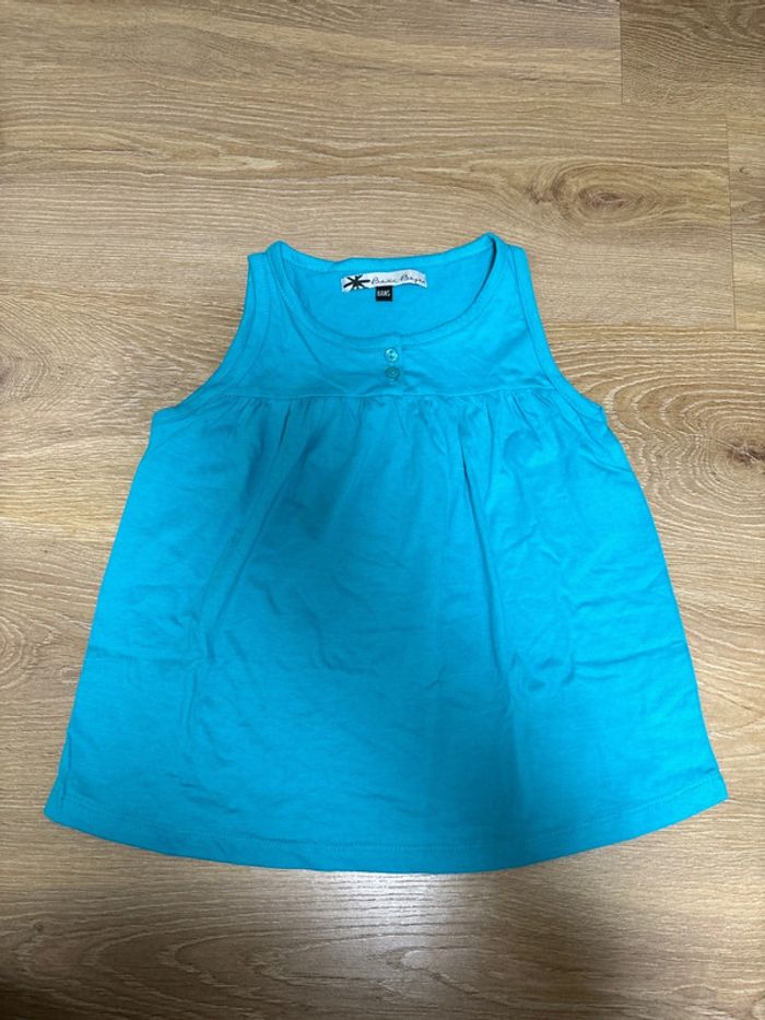 Débardeur bleu turquoise 8 ans