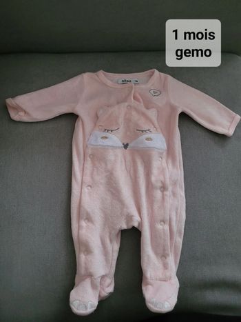 Pyjama velours 1 mois