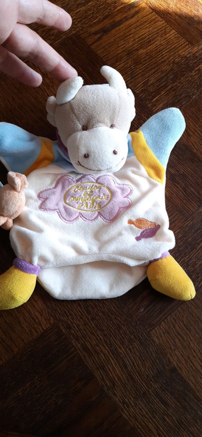 Doudou vache marionnette doudou et compagnie neuve