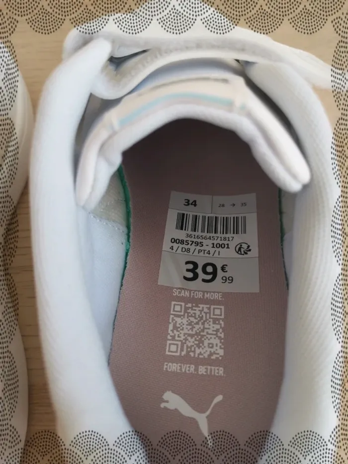 Baskets Puma pointure 34 - photo numéro 6