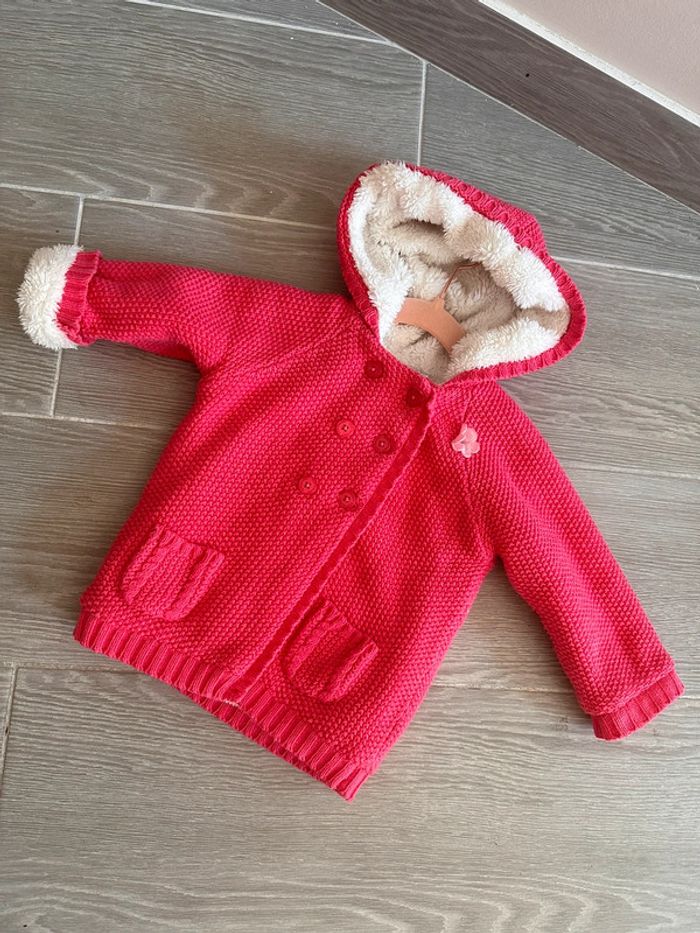 Gilet tricot fourrée