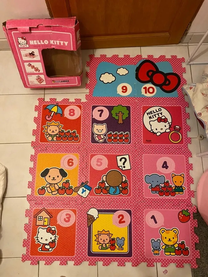 X2 lots dalles mousses Hello Kitty tatamiz