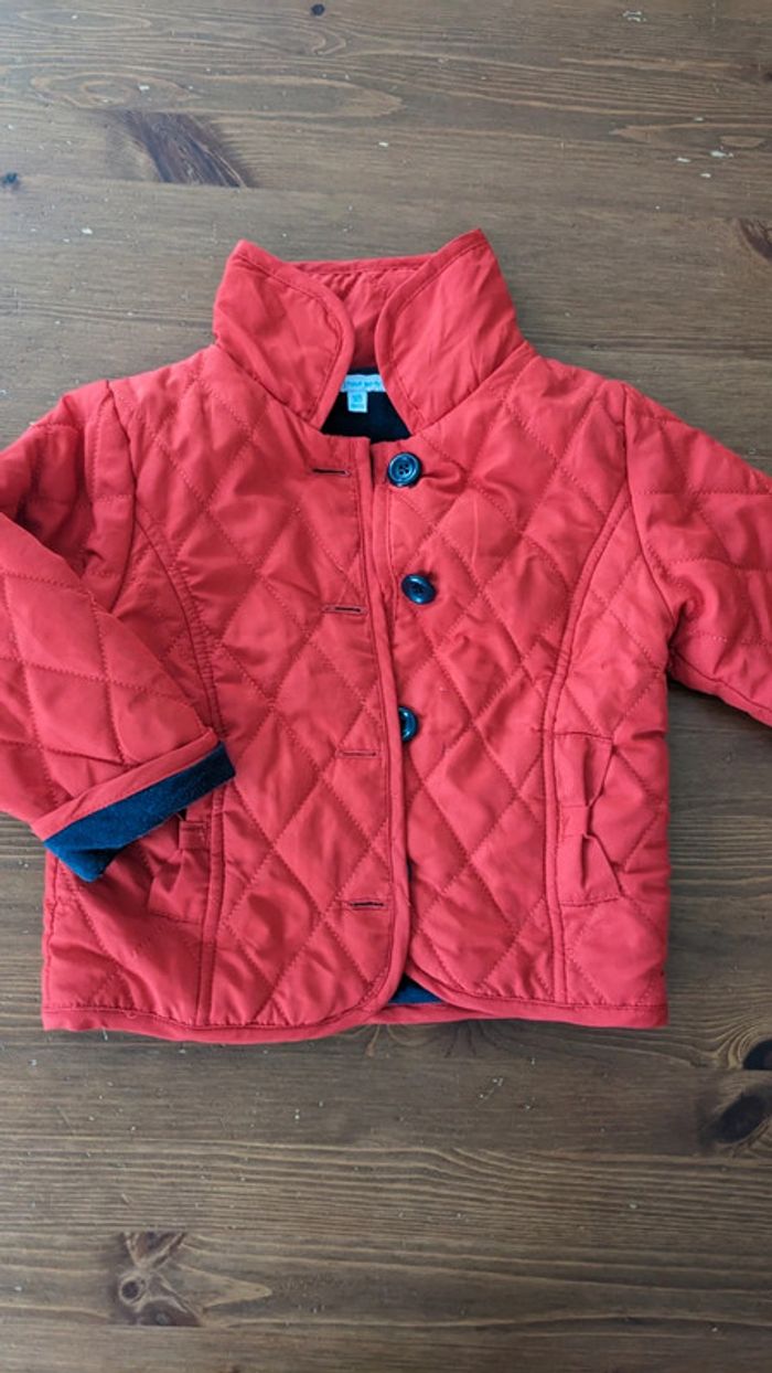 Manteau/Veste de Mi-saison rouge et Marine 18 Mois