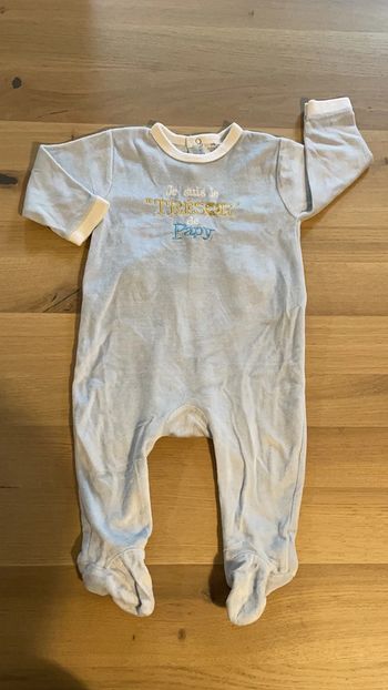 Pyjama épais bleu 12 mois