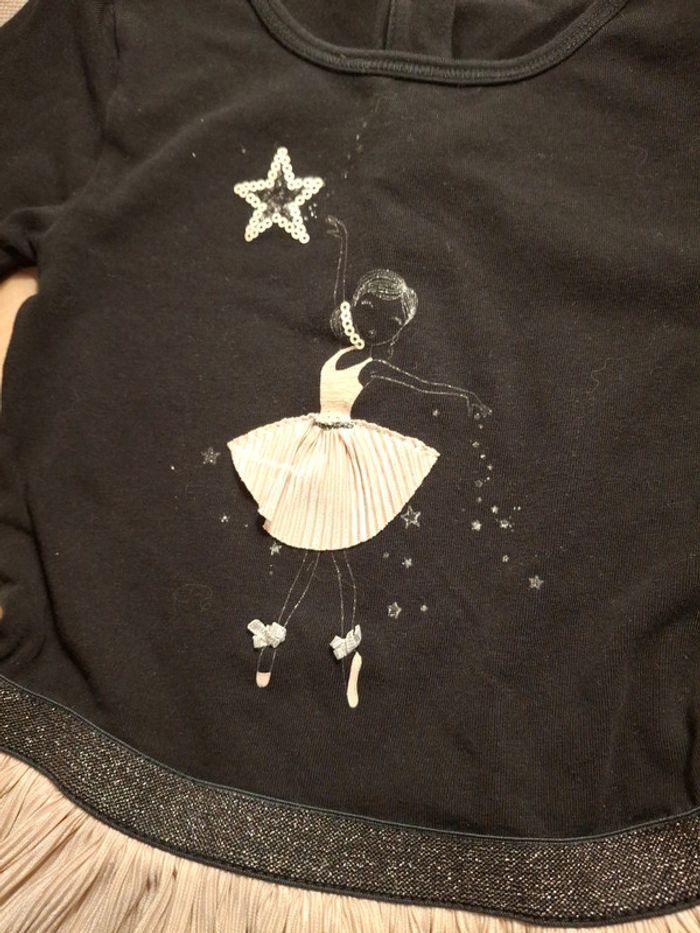 Robe orchestra noire et dorée avec danseuse 4 ans 104 cm - photo numéro 3