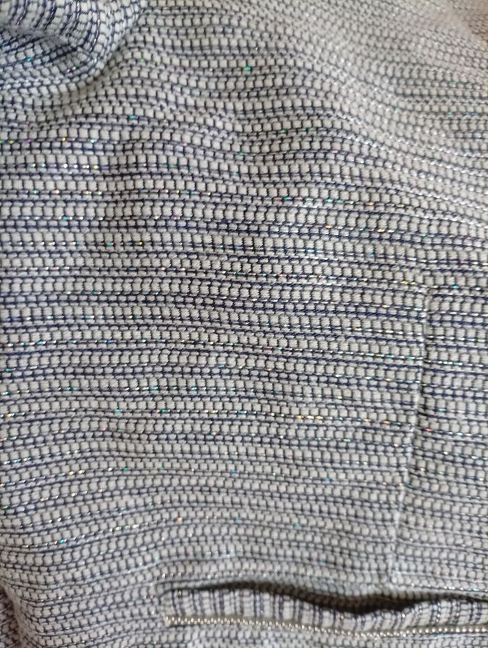 Blazer femme 36 bleu et blanc - photo numéro 5