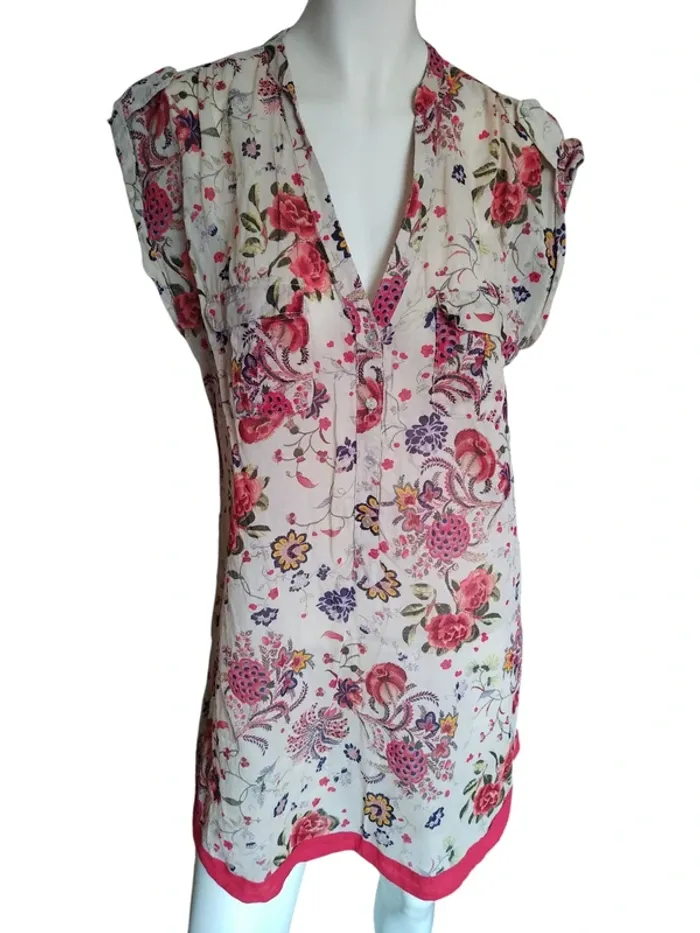 Top blouse tunique fleurs flower printemps été spring summer