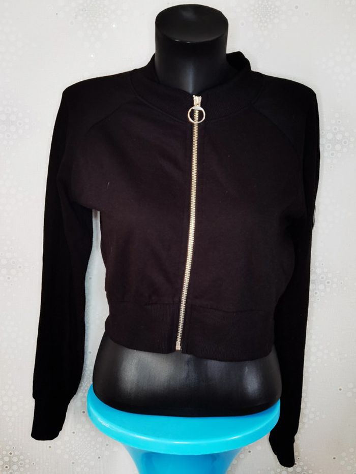 D2793 - veste zippée court femme taille M