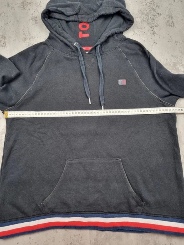 Sweat capuche noir Tommy Hilfiger XL Femme (mesures en photos) - photo numéro 7