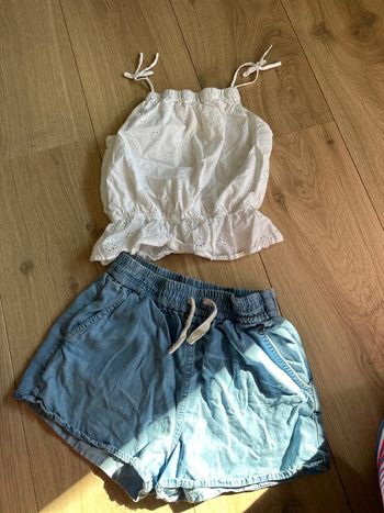 Short Zara 140 et top H&M 134/140