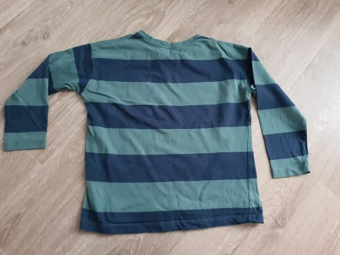 Tee-shirt bleu et vert taille 7 ans - Zara - photo numéro 4