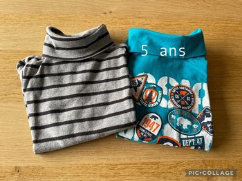 Lot 2 cols roulés 5 ans