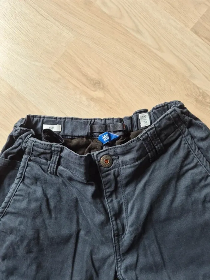 Pantalon cargo slim 170cm marine - photo numéro 4