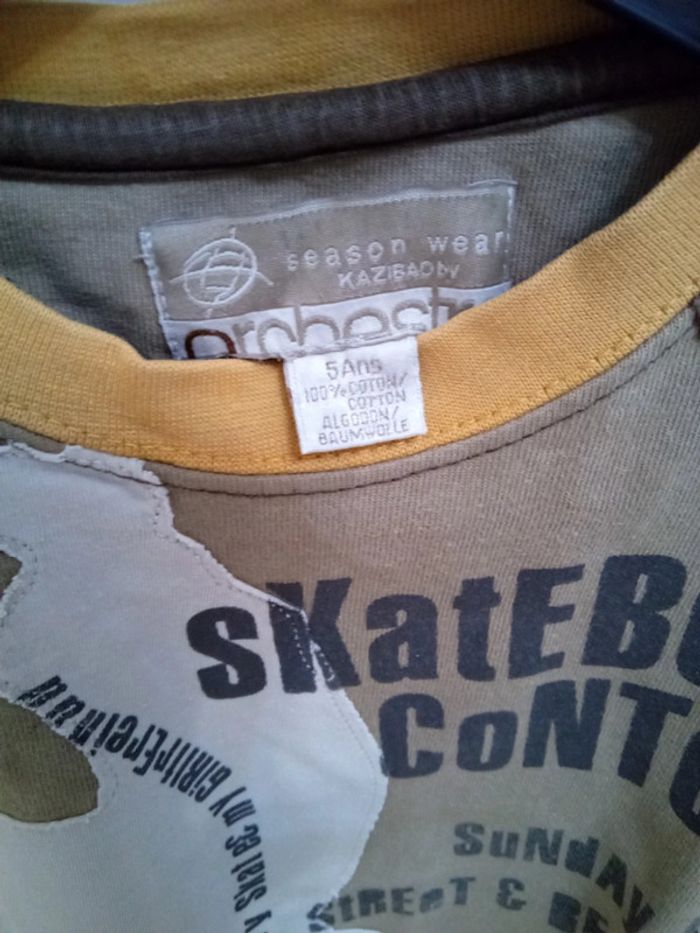 Tee shirt manches longues T.5 ans - Orchestra - photo numéro 3