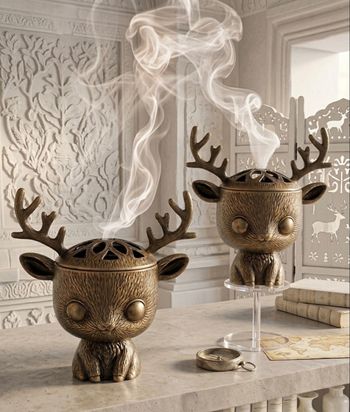 Brûleur d’encens cerfs kawaii 