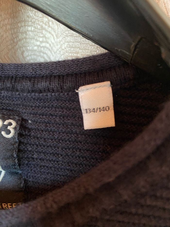 Pull basic garçon bleu marine 9/10 ans C&A - photo numéro 4