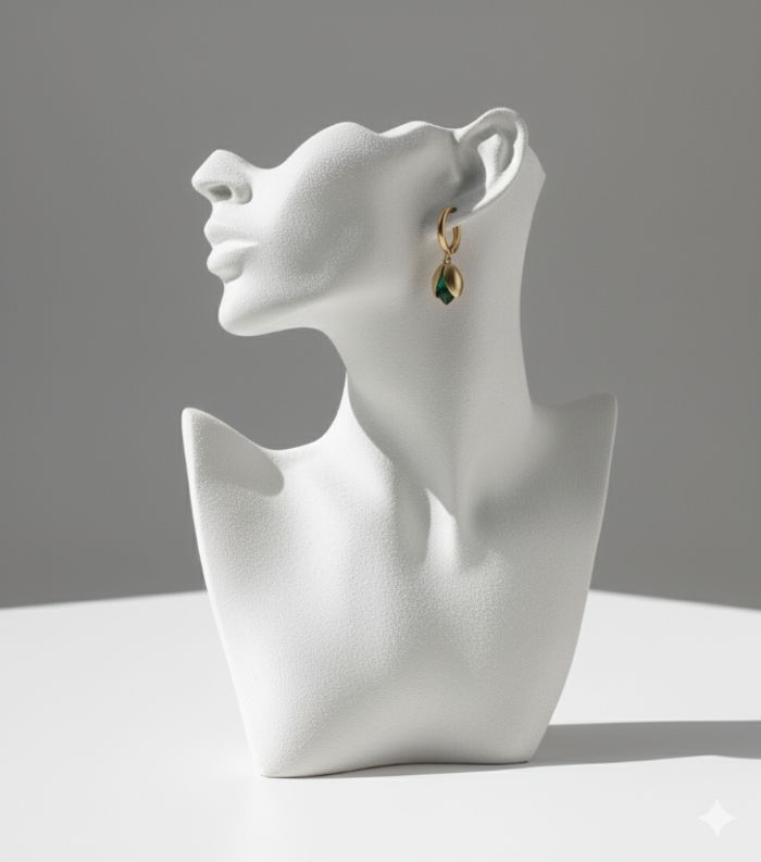 🌹💎boucles d'oreilles pendantes, pièce unique - photo numéro 2