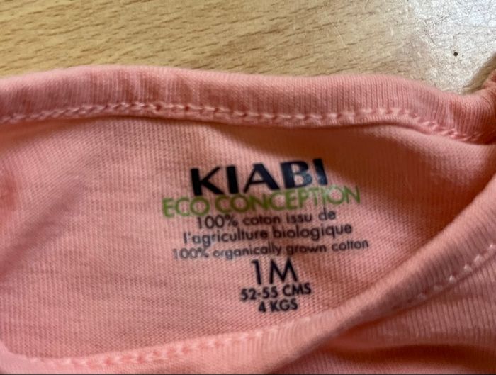 Lot 2 t-shirts rose et jaune Kiabi 1M - photo numéro 4